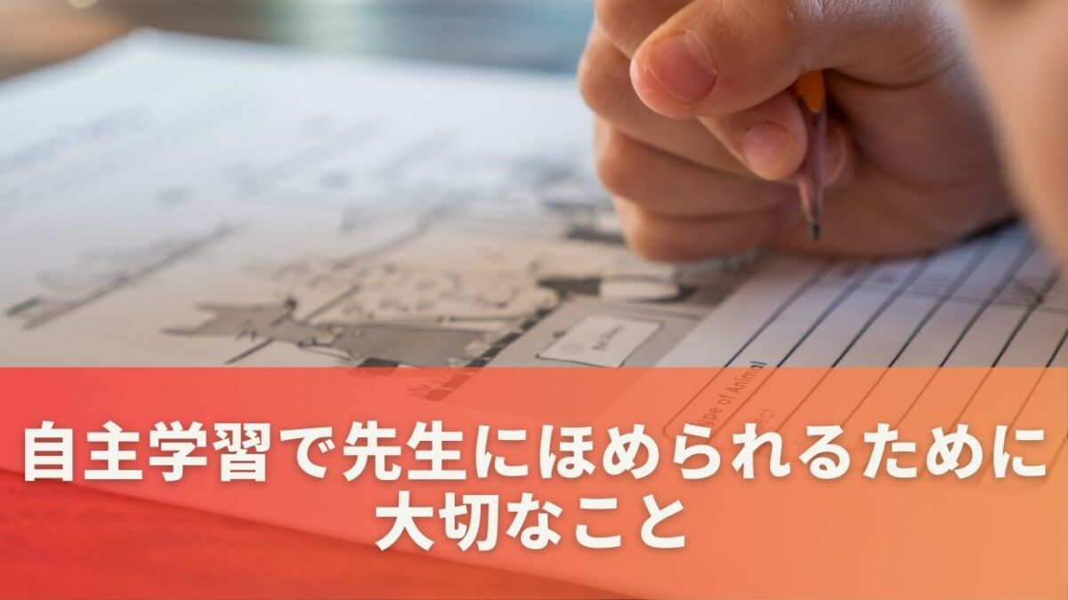 自主学習で先生にほめられるために大切なこと